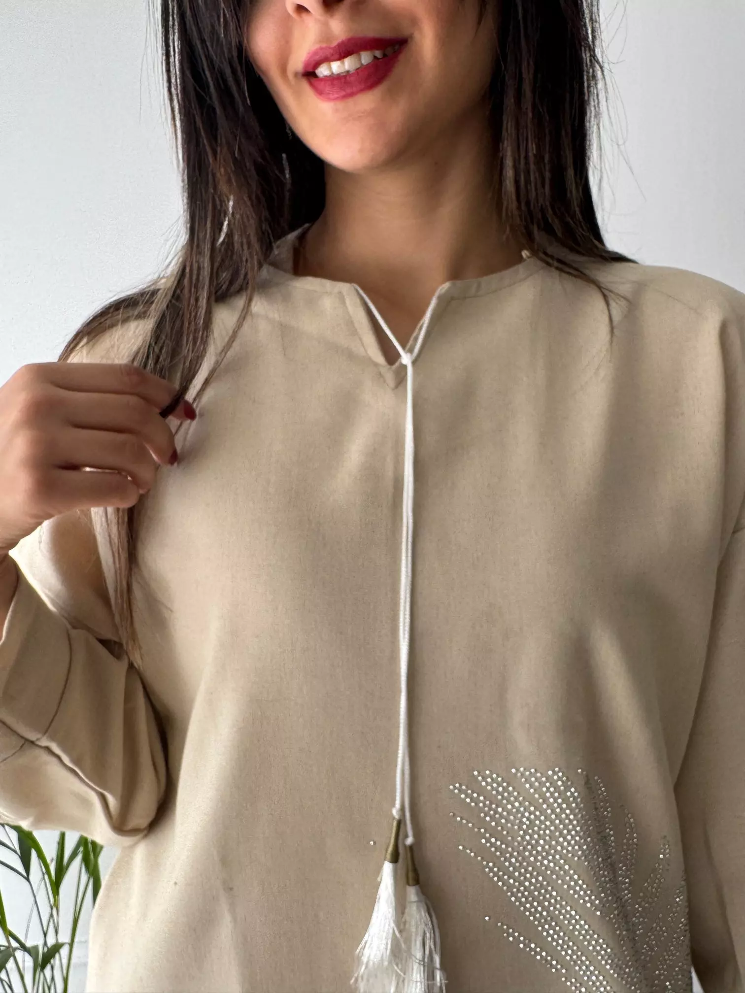 مانتو تونیکی برگ